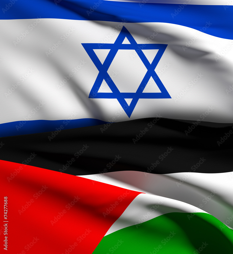 israel and palestine flag israel and palestine flag