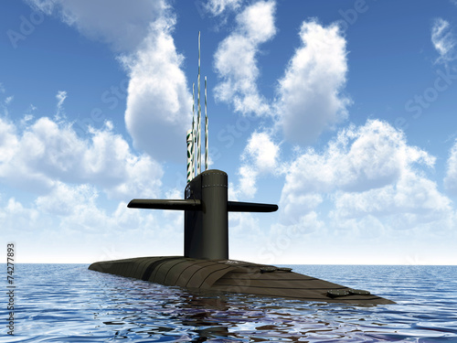 Canvas Print Modernes Unterseeboot