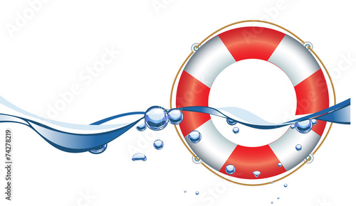 Life Ring in water