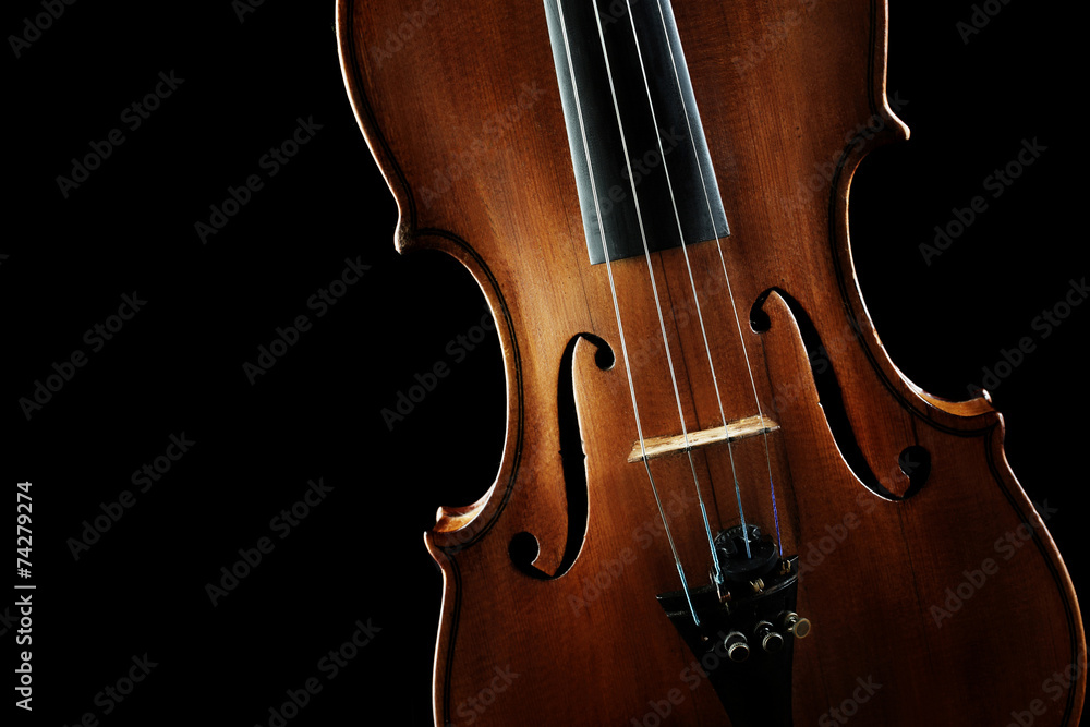 Fototapeta Instrumenty muzyczne orkiestry skrzypcowej