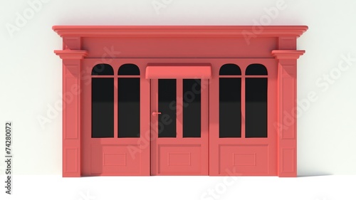 Sunny Shopfront with large windows