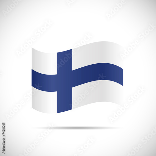 Finland Flag Illustration