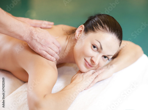 health  beauty  resort and relaxation concept - beautiful woman 