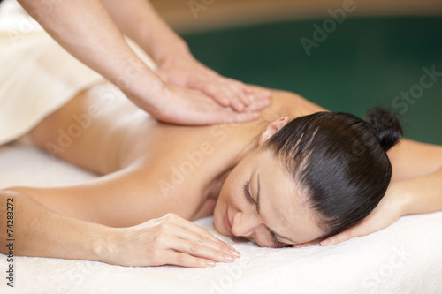 health, beauty, resort and relaxation concept - beautiful woman 