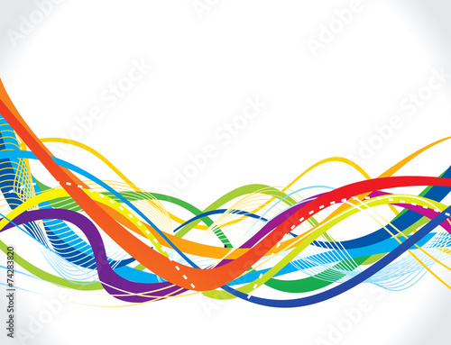 abstract colorful rainbow wave background