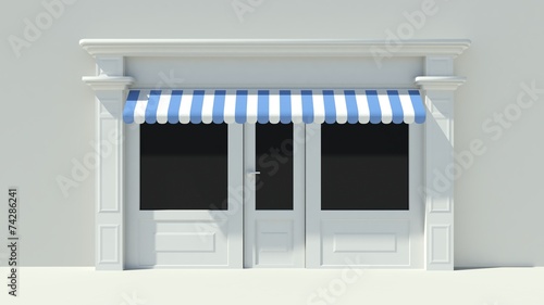 Sunny Shopfront with large windows