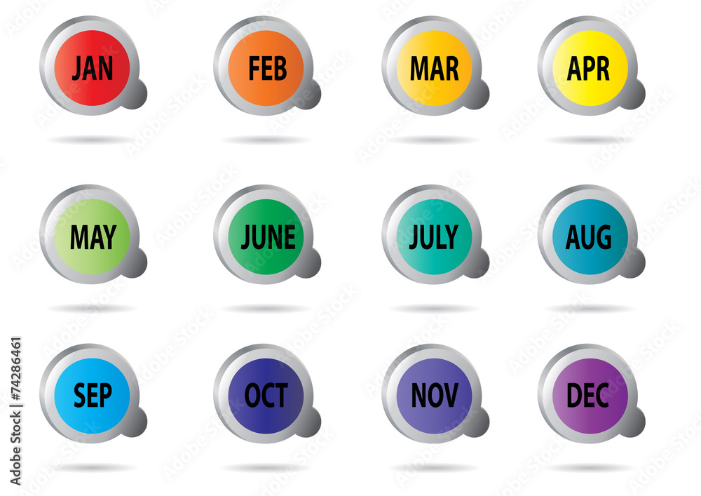 month (icon, sign, symbol). month (icon, sign, symbol).