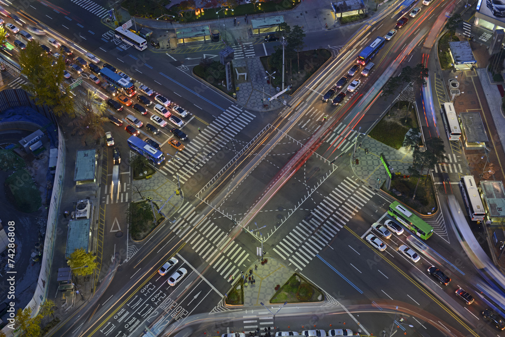 Traffic with blurred Motion concept Traffic with blurred Motion concept
