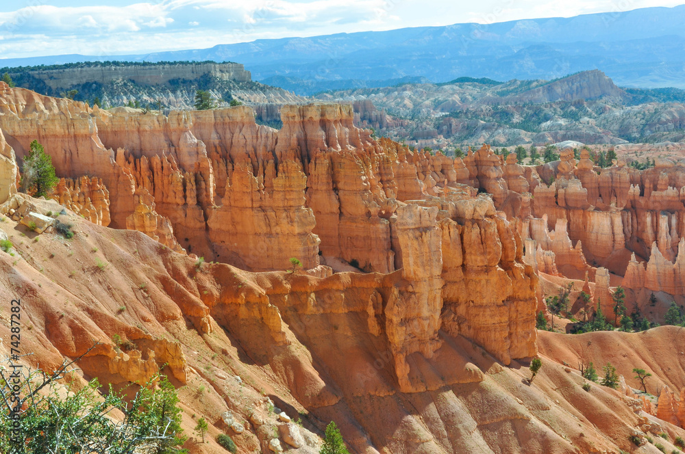 Hoodoos in The Bryce Canyon National Park