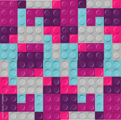 Pattern of colorful childish blocks vector