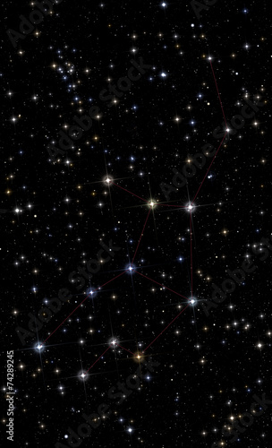 Constellation of Virgo. #74289245