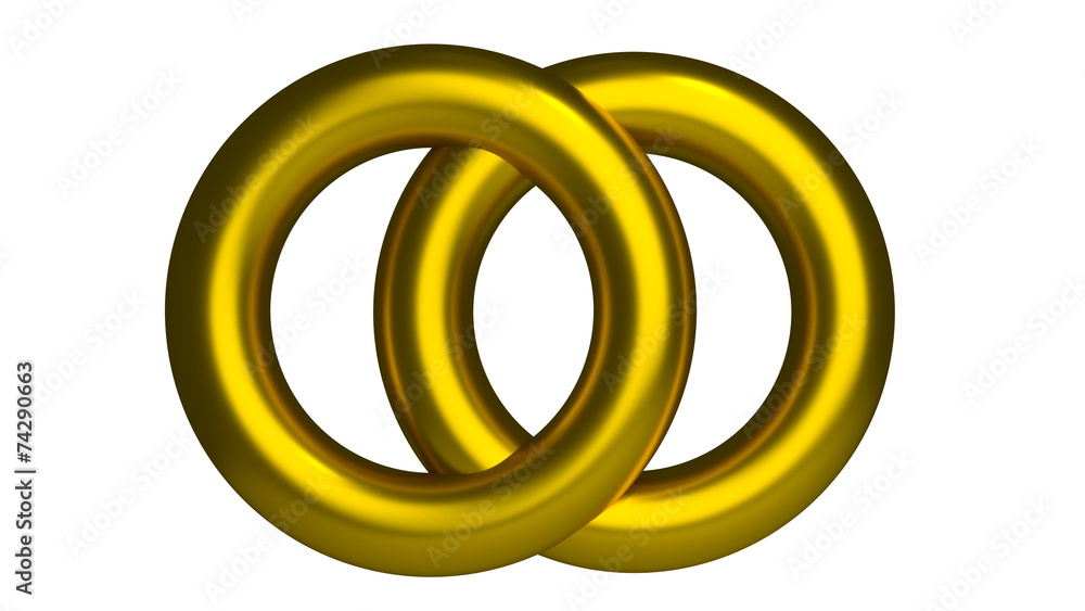 Zwei dicke Goldringe (Eheringe) Zwei dicke Goldringe (Eheringe)