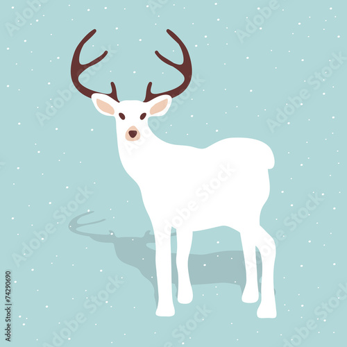 Reindeer illustration © Milena Vuckovic