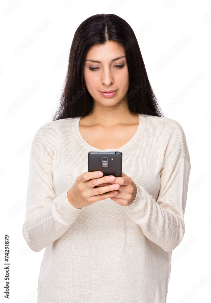 Woman use of mobile phone Woman use of mobile phone