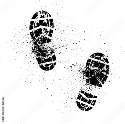 Splash shoe print