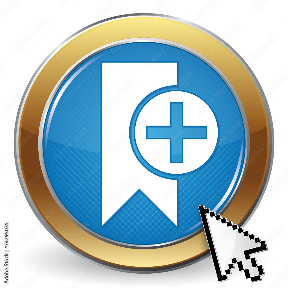 Fototapeta premium BOOKMARK PLUS ICON