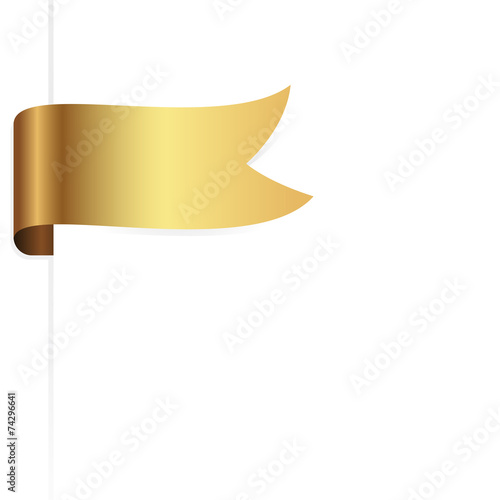 golden ribbon / sticker
