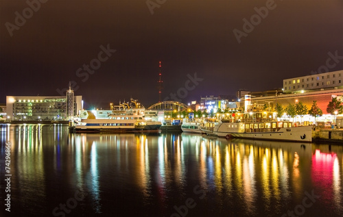 Boats in the Kiel seaport - Germany, Schleswig-Holstein