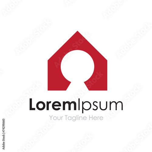 Unlock the secret house real estate concept elements icon logo