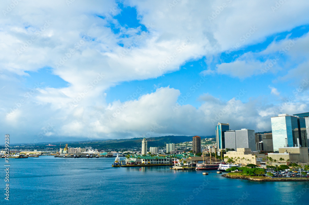 Beautiful view of Honolulu, Hawaii, United States Beautiful view of Honolulu, Hawaii, United States