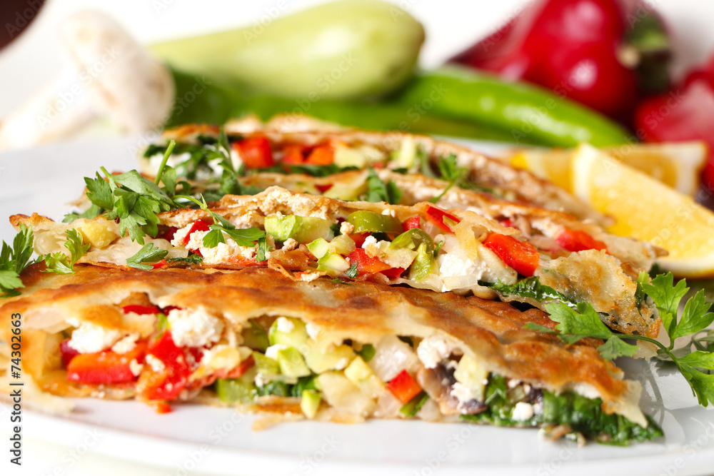 Turkish pancake Turkish pancake