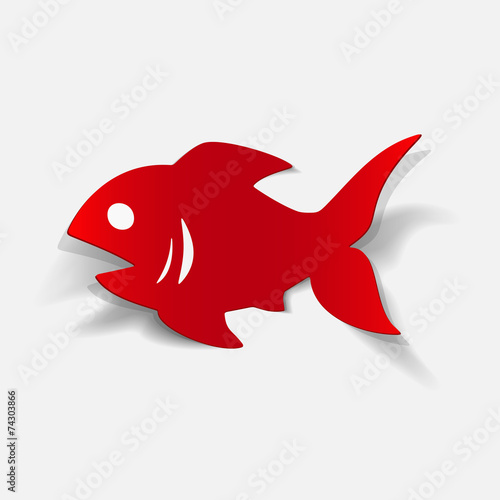 realistic design element  fish