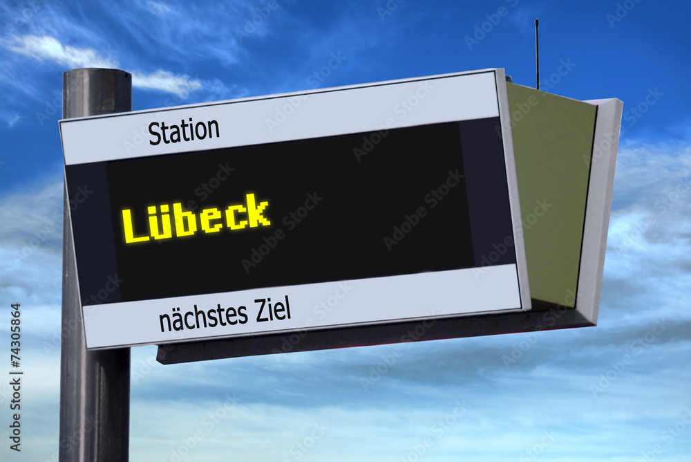 Anzeigetafel 6 - Lübeck