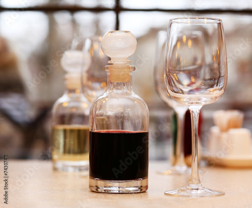 Wine tasting in bar