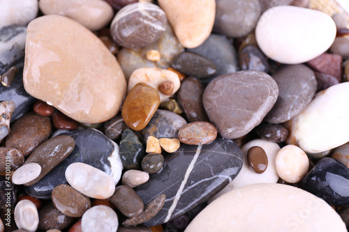 Sea stones as background