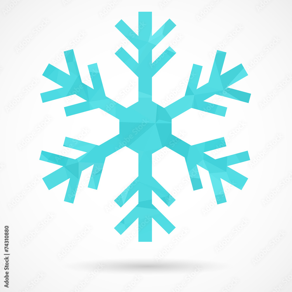 Abstract geometric snowflake Abstract geometric snowflake