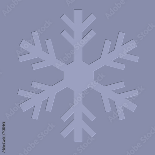 Letterpress Snowflake