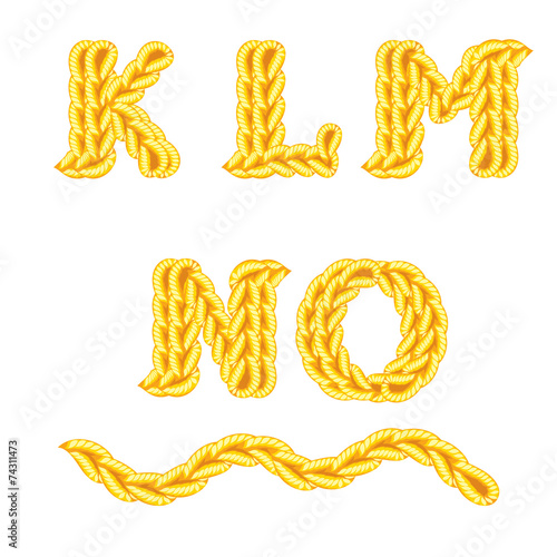 knitted alphabet K O