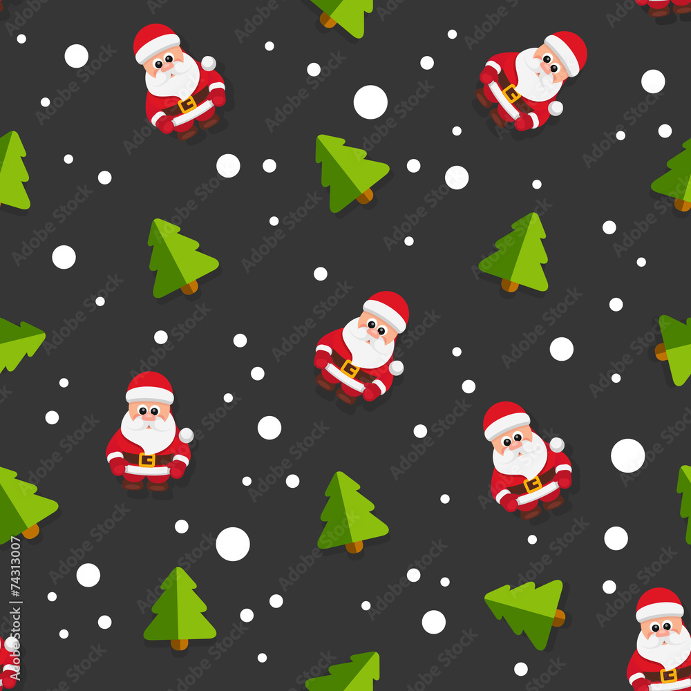 PatternSnowflakesSantaChristmasTreeBackground PatternSnowflakesSantaChristmasTreeBackground