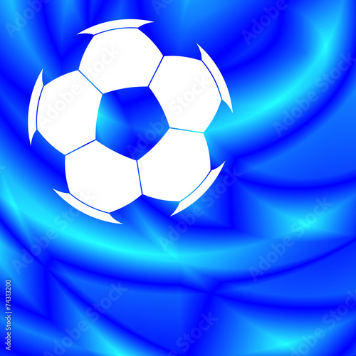 Soccer ball on abstract background