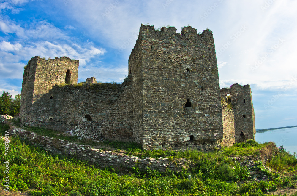 Ruins of old turkish fortress Ram by the river Danube