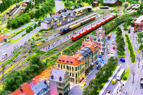 Toy railway layout