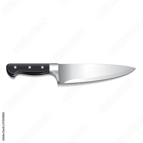 Knife isolated on white vector