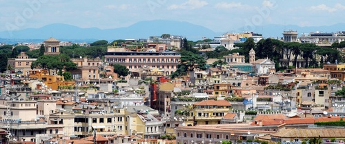 Rome aerial view from Vittorio Emanuele monument