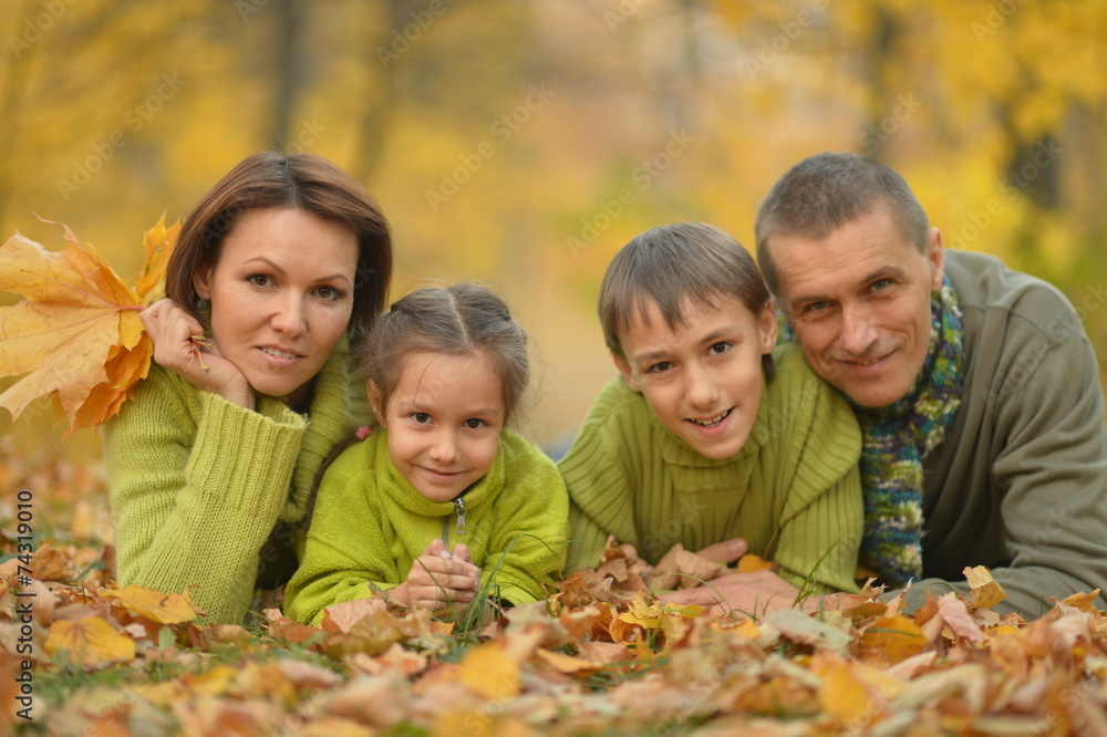 Happy smiling family Happy smiling family