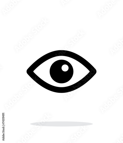 Eye icon on white background.