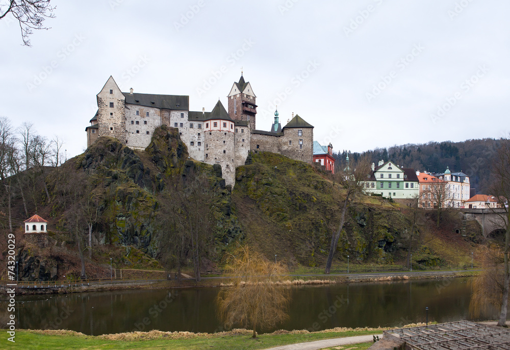 Loket castle and fortification Czech Republic