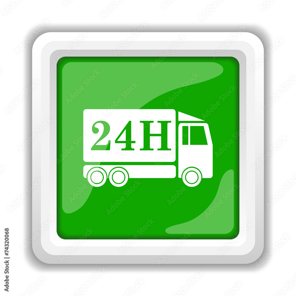 24H delivery truck icon 24H delivery truck icon