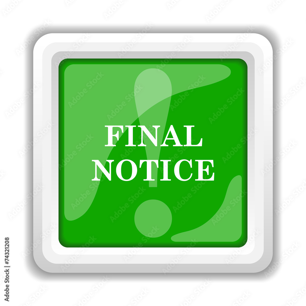 Final notice icon Final notice icon