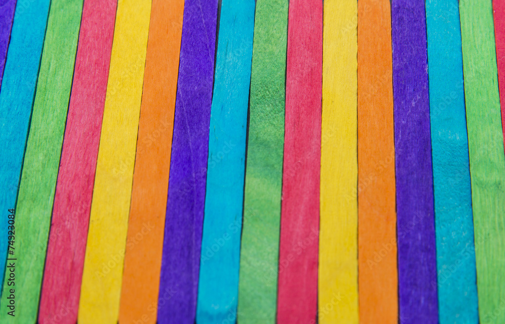 Colorful wooden stripe on vertical style Colorful wooden stripe on vertical style