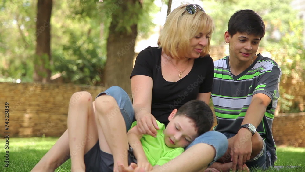mother and the sons have fun in the park 2 mother and the sons have fun in the park 2