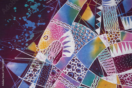 Obraz na płótnie indonesian batik detail