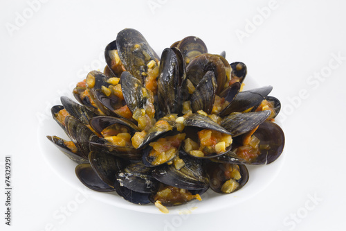 Fototapeta Naklejka Na Ścianę i Meble -  Mussels with sauce