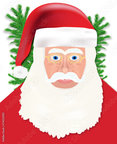 Santa Claus isolated vector