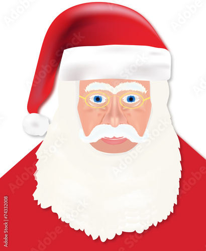 Santa Claus isolated vector