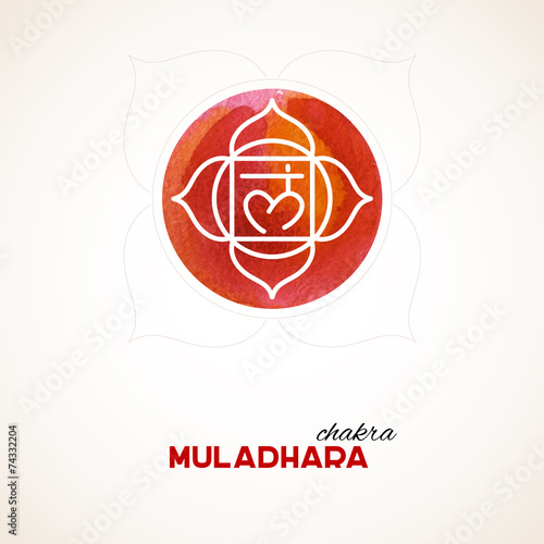 Color chakra watercolor design